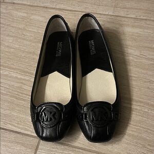Michael Kors Black Leather Flats